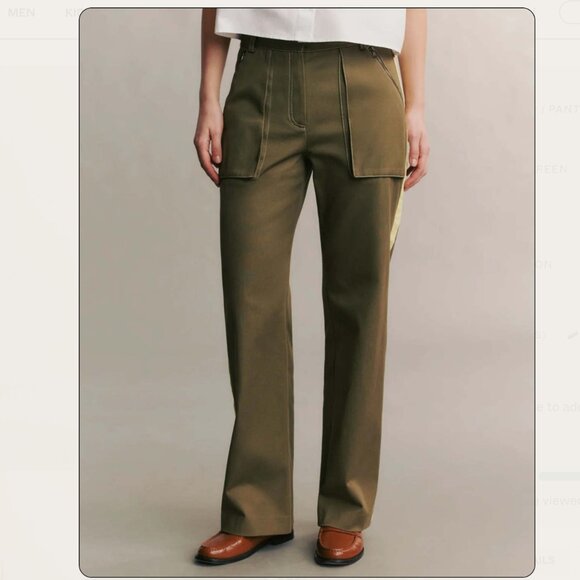 TWP ISA PANTS GREEN - SIZE 4 - Picture 2 of 12